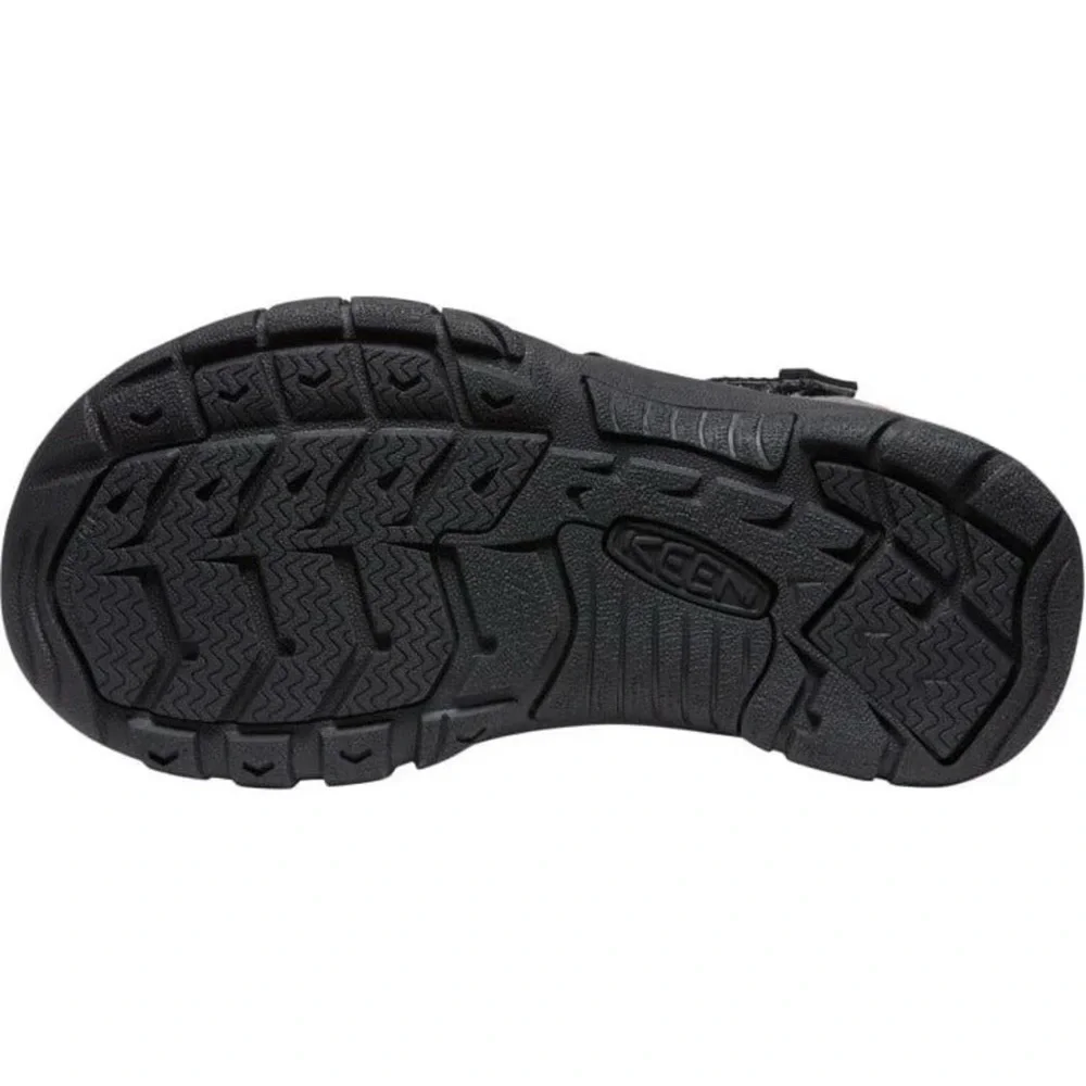 Keen Kids Gray and Black Water Shoe with Orange Accents